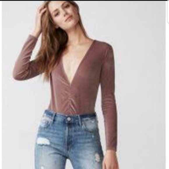 Express Velvet/Velour Bodysuit/One Piece - Picture 2 of 2